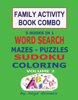 Download Family Activity Book Combo Volume 2: Word Search Maze Puzzle Sudoku and Coloring - Kaye Dennan file in ePub