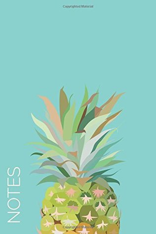 Read Online Notes (6x9 Journal): Lined Writing Notebook, 120 Pages – Cute Pink, Yellow, Green Watercolor Pineapple on Pretty Teal Blue Background -  file in ePub
