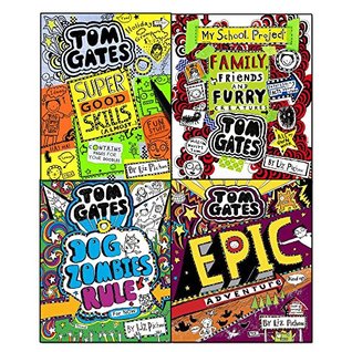 Download Tom gates family, friends and furry creatures, dogzombies rule, epic adventure, super good skills 4 books collection set - Liz Pichon | PDF