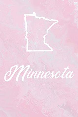 Read Online Minnesota: Minnesota Blank Lined Journal with a pink marble cover, perfect gift for anyone! - Kwg Creates | ePub
