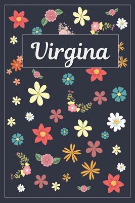 Read Virgina: Lined Writing Notebook with Personalized Name 120 Pages 6x9 Flowers -  | ePub