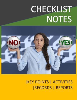 Download Checklist Notes: Checklist Template, Types of Checklist, Key Notes, Key Areas - Joseph Fox | PDF