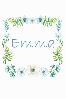 Download Emma: Special Personalized Name Notebook Journal Diary to write in - card style blue flower - Robimo Press | PDF