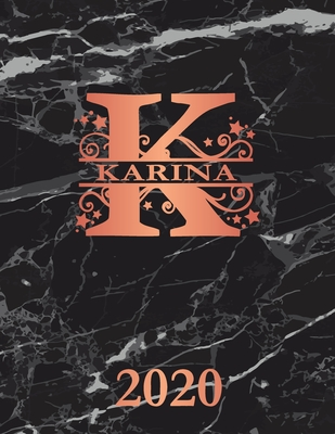 Read Online Karina: 2020. Personalized Name Weekly Planner Diary 2020. Monogram Letter K Notebook Planner. Black Marble & Rose Gold Cover. Datebook Calendar Schedule - Personalized Planners | ePub